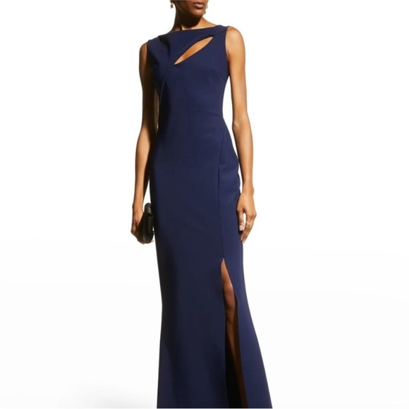 NEW Chiara Boni La Petite Robe Karida Sleeveless Cutout Long Dress Size 4 - Picture 2 of 16